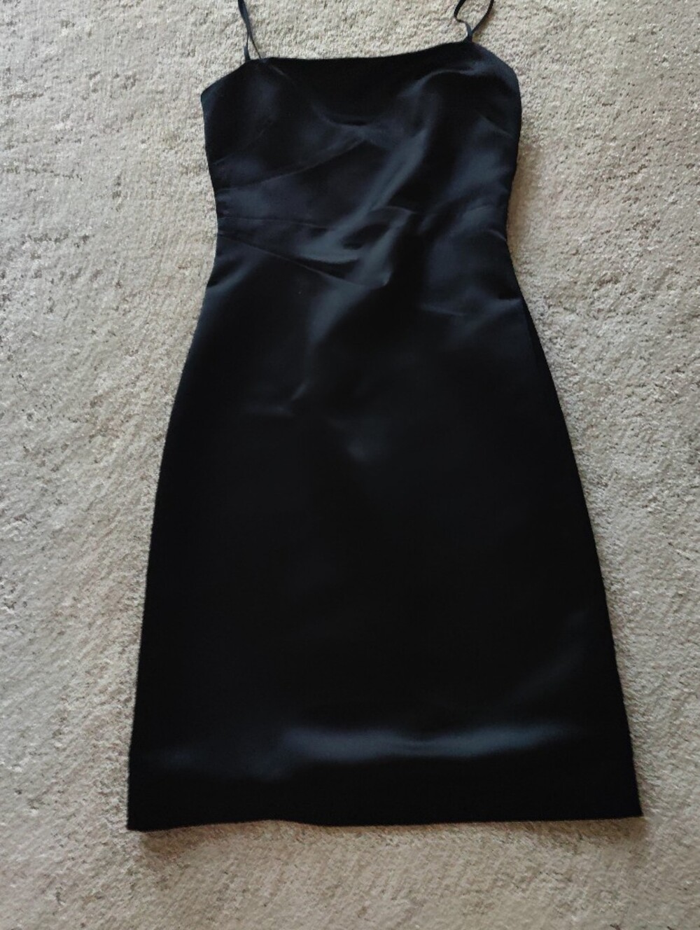 Express Black Satin Midi Slip Dress. Cute And Sexy.